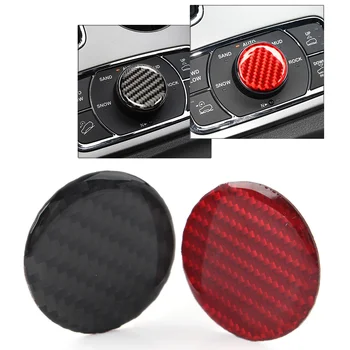  Черный/красный Ручка центральной консоли автомобиля Украшение крышки кнопки Отделка для Jeep Grand Cherokee 2011-2022
