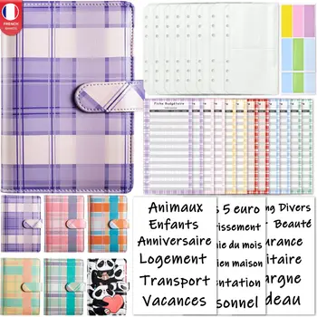 A6 Франция наклейка бюджетная папка с 12 штуками денежные конверты красочный папка из искусственной кожи с 8 карманами для скоросшивателей A6