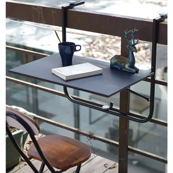 Простой современный стол для ноутбука Балкон Подвесной компьютерный стол Складное хранилище Домашний офис Безопасный и устойчивый стол для ноутбука