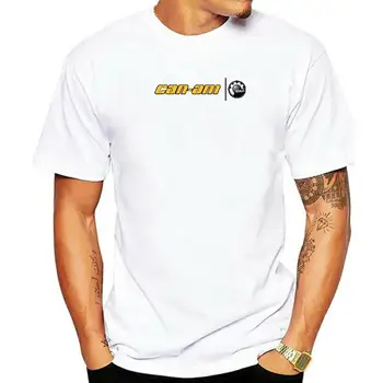 Мужская футболка Модная классика Can Am Logo s Черная футболка с принтом Забавная графическая футболка с круглым вырезом Повседневные топы для женщин