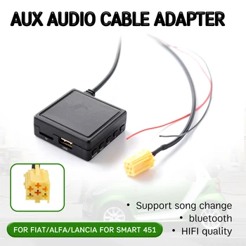 Bluetooth Aux Приемник Кабель с USB, микрофон Hands-free Aux Adapter для Alfa Romeo 159 для Fiat Grande Punto