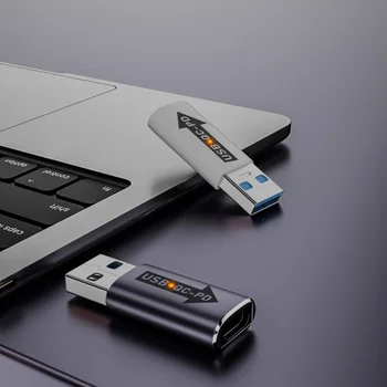 Преобразователь USB Type C Адаптеры USB C Female на USB Male для ноутбука Высокоскоростная передача данных 10 Гбит/с Подача питания