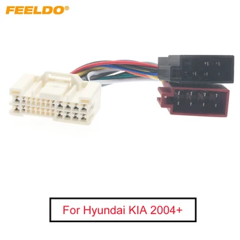 FEELDO Автомагнитола Аудио ISO Адаптер жгута проводов для Hyundai KIA (2004+) Авто ISO 24-контактные головные устройства Проводной кабель