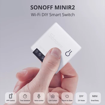 Itead SONOFF MINI DIY Wi-Fi Smart Switch Moudle Двусторонний переключатель через приложение E-Welink Переключатели дистанционного управления для автоматизации умного дома