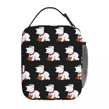 Guys Изолированная сумка для ланча Термоконтейнер для еды Мультфильм Семья Портативная сумка для ланча Коробка Девочка Мальчик Школа Пикник
