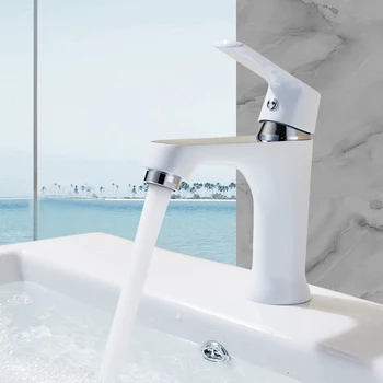  Инновационный модный стиль Дом Многоцветная раковина для ванны Латунный смеситель Краны для холодной и горячей воды Зеленый белый смеситель для ванной комнаты