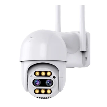 8MP 4K Dual Lens PTZ IP-камера Беспроводная Wi-Fi Обнаружение человека 8-мегапиксельная аудио безопасность Камера видеонаблюдения