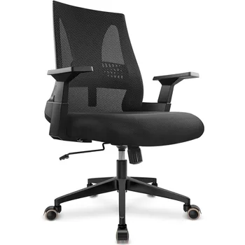 CAPOT Большой и высокий офисный стул 400 фунтов - Эргономичный офисный стул Компьютерный настольный стул Дышащая сетка для больших людей - средняя спинка