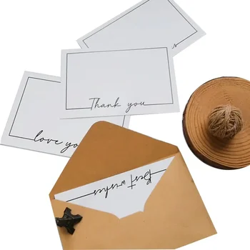 5Набор 11x16 см Крафт-конверт с поздравительной открыткой Подарочное окно Конверты красочный DIY Приглашение на вечеринку