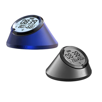 Tuya Zigbee Умный датчик температуры и влажности Часы Внутренний термометр с ЖК-дисплеем для Google Home Smart Life