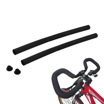1 пара велосипед велоспорт гоночный велосипед руль поролоновая губка крышка захвата черный 50 см амортизирующие длинные губчатые чехлы