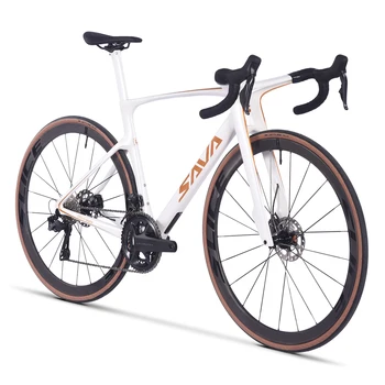 SAVA Новый полностью карбоновый велосипед Dream Maker с SHIMAN0 гидравлическими дисковыми тормозами Di2 8170 24S Аэродинамический дизайн Шоссейный велосипед гоночного класса