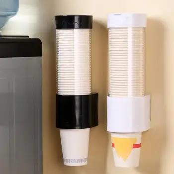  Автоматический очиститель стаканчиков Настенный бумажный стаканчик без отверстий Пластиковый стаканчик Хранение и организация полки Одноразовый ремувер для чашек