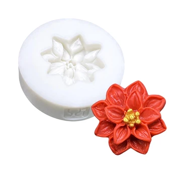 Мини Цветок Лотос Силиконовая Форма Sugarcraft Кекс Форма для выпечки Помадка Инструменты для украшения торта