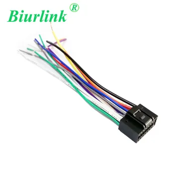 Biurlink 10 шт. 16-контактный автомобильный стерео головное устройство замена силовой проводки жгут проводов штекер кабель адаптер для Kenwood