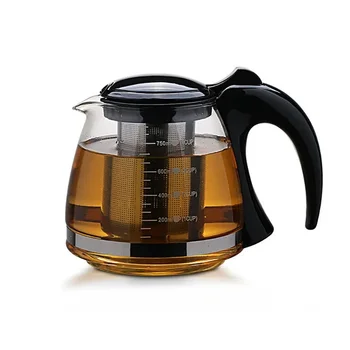 750 мл и 1200 мл Креативный дизайн Стеклянный чайник Термостойкий стеклянный чайник для чая в чашке Пуэр Гайвань Чайник Набор Горшки Пуэр