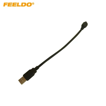 FEELDO Автомобильный аудиовход Медиа Данные Провод Мини USB К 2.0 Кабель Адаптер Для Nissan Ford GM MG USB AUX Кабель