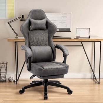 Игровое кресло Дышащее кресло из искусственной кожи с пружинным мягким креслом Эргономичное офисное кресло Бесплатная доставка
