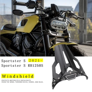 Для Sportster S RH1250S SPORTSTER S 2021 2022 2023 Новое лобовое стекло Дефлектор ветрового стекла Аксессуары для мотоциклов Черный